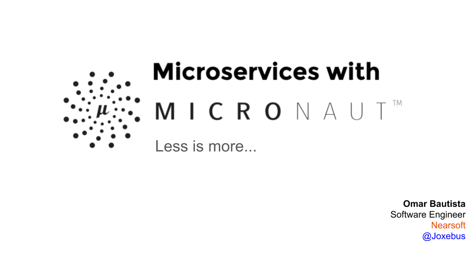 Micronaut Talk